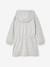 Robe courte à capuche fille gris chiné+marine+vert - vertbaudet enfant 