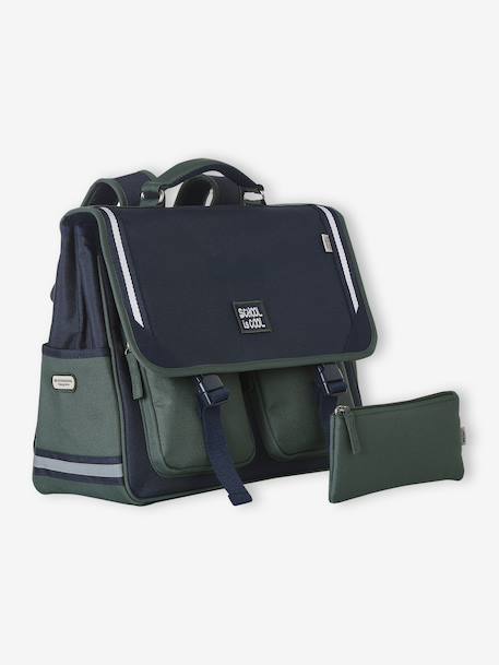 Cartable garçon polyester bleu foncé - vertbaudet enfant 