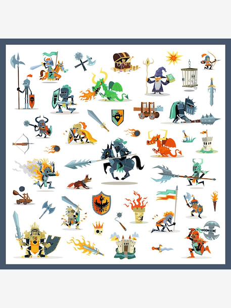 160 stickers chevalier bleu - vertbaudet enfant 