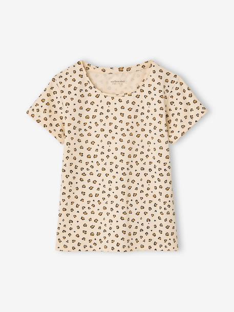 Lot de 3 T-shirts manches courtes fille beige - vertbaudet enfant 