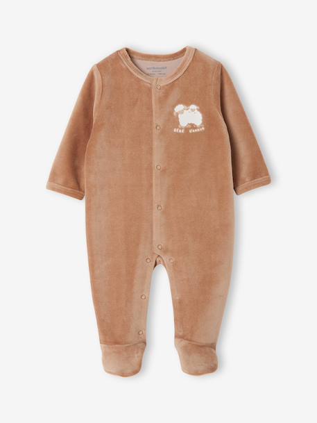 Lot de 2 dors-bien bébé ouverture devant cappuccino+rose pâle+vert sauge - vertbaudet enfant 