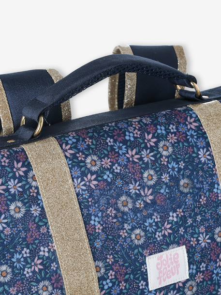 Polyester boekentas Iris voor meisjes donkerblauw - vertbaudet enfant 