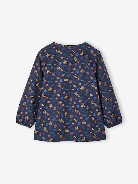 Tablier garçon zippé personnalisable bleu nuit - vertbaudet enfant 