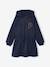 Robe courte à capuche fille gris chiné+marine+vert - vertbaudet enfant 