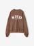 Sweat fille manches longues chocolat+gris - vertbaudet enfant 