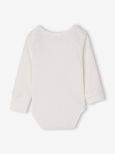Set van 3 babyrompers met lange mouwen rozen - vertbaudet enfant 