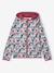 Sweat sport zippé matière technique fille motifs fleurs anthracite+écru+vert imprimé+vieux rose - vertbaudet enfant 
