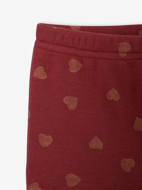 Legging bébé doublé en maille polaire bleu nuit+rose poudré+terracotta - vertbaudet enfant 