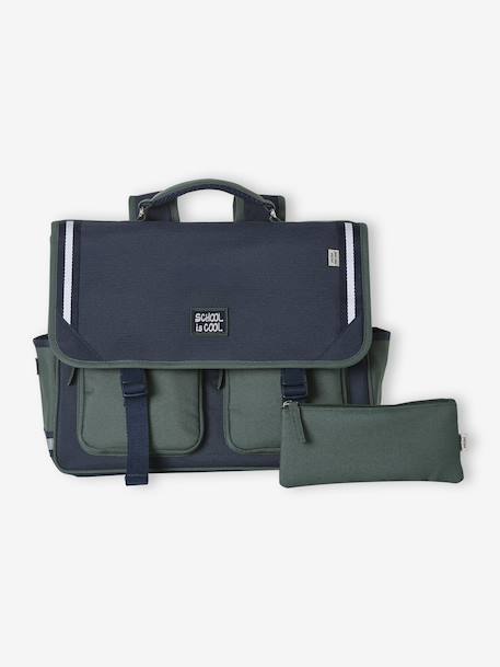 Cartable garçon polyester bleu foncé - vertbaudet enfant 