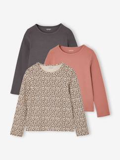 Meisje-Set van 3 meisjes T-shirts met lange mouwen