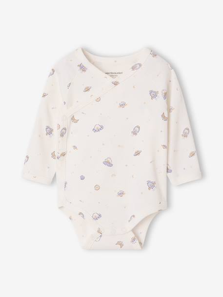 Set van 5 babyrompertjes met lange mouwen hemelsblauw - vertbaudet enfant 