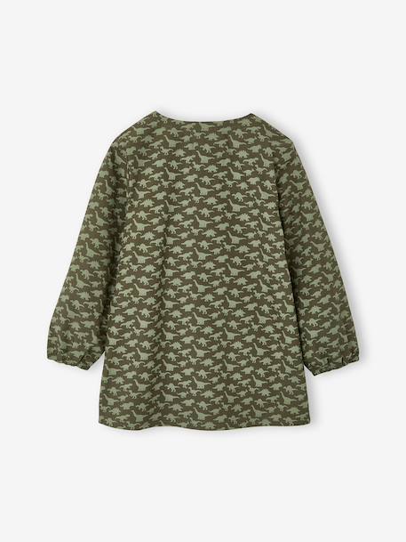 Tablier garçon zippé personnalisable kaki - vertbaudet enfant 