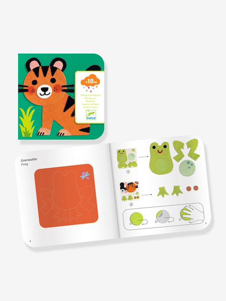 Heel zachte dieren van vilt groen - vertbaudet enfant 