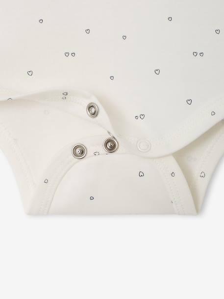 Lot de 3 bodies manches longues bébé fille rose pâle - vertbaudet enfant 