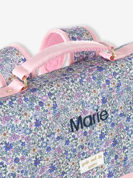 Polyester schooltas voor meisjes lila (poederkleur) - vertbaudet enfant 