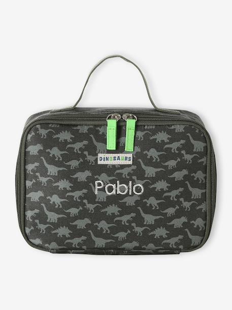 Personaliseerbare snacktas van polyester kaki - vertbaudet enfant 