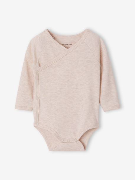 Set van 5 babyrompertjes met lange mouwen hemelsblauw - vertbaudet enfant 