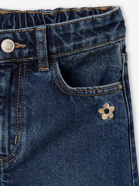 Jean fille large bleu+bleu moyen+denim black+denim bleached+denim brut+denim gris+stone - vertbaudet enfant 