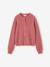 Gilet fille manches longues chocolat+vieux rose - vertbaudet enfant 