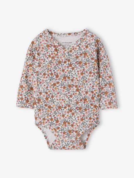 Lot de 5 bodies bébé fille manches longues rose - vertbaudet enfant 