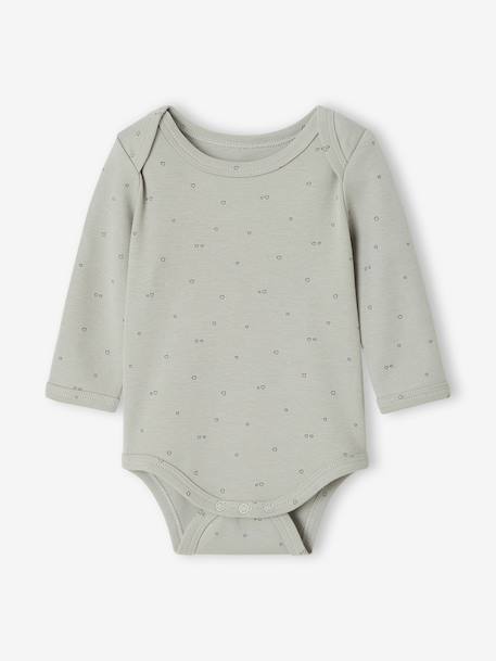 Set van 3 babyrompers met lange mouwen lichtroze - vertbaudet enfant 