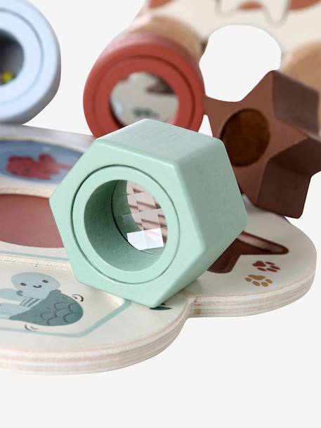 FSC® houten speelset met 3 speeltjes karamel - vertbaudet enfant 