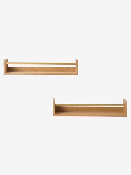 Set van 2 boekenplanken goud - vertbaudet enfant 