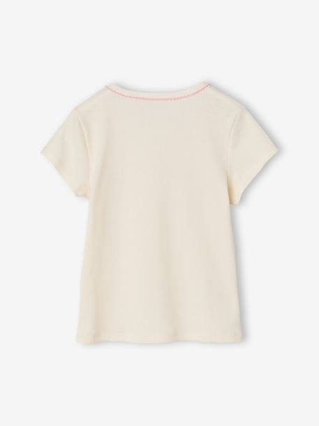 Lot de 3 T-shirts manches courtes fille beige - vertbaudet enfant 