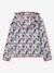 Sweat sport zippé matière technique fille motifs fleurs anthracite+écru+vert imprimé+vieux rose - vertbaudet enfant 