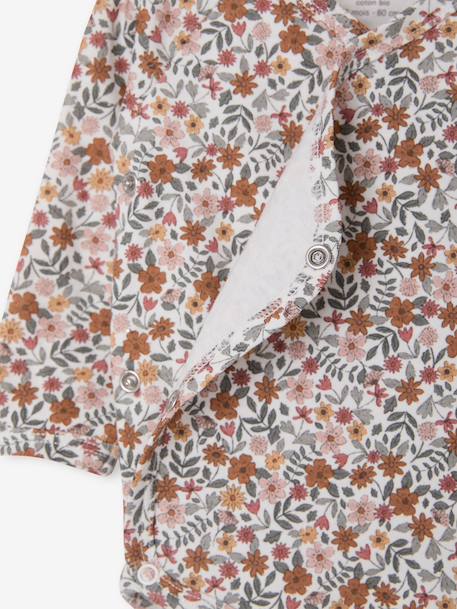 Set van 5 meegroeirompers met lange mouwen rozen - vertbaudet enfant 