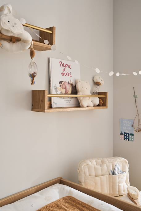 Set van 2 boekenplanken goud - vertbaudet enfant 