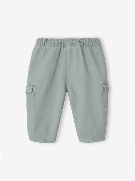 Pantalon ballon bébé garçon vert sauge - vertbaudet enfant 