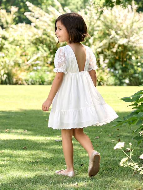 Fille-Robe-Robe fille boheme manches dentelles