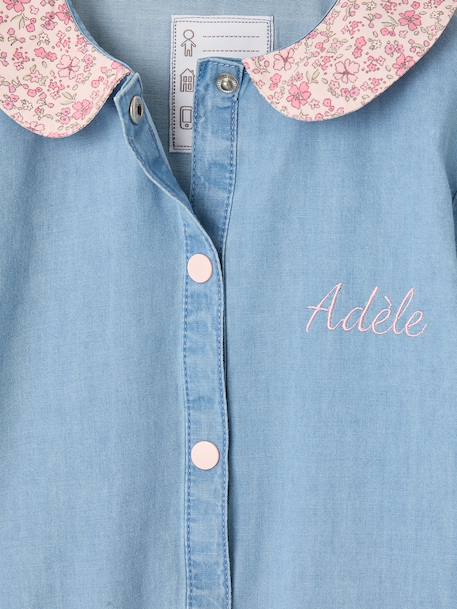 Tablier fille personnalisable bleu jean - vertbaudet enfant 