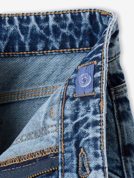 Jean large poches charpentier fille bleu foncé+bleu moyen+denim gris - vertbaudet enfant 