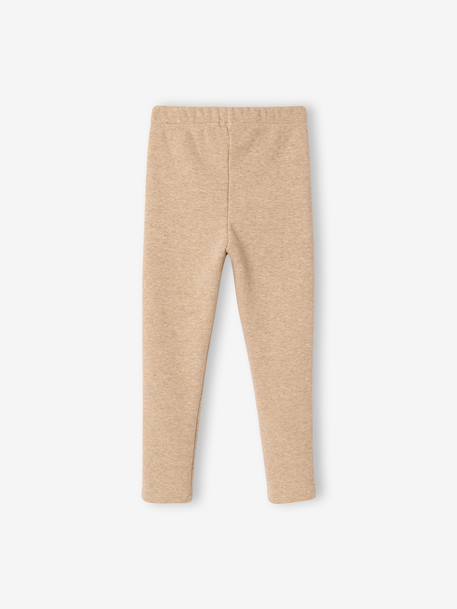 Legging fille doublé polaire beige chiné+blush+marine+noir - vertbaudet enfant 