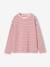 T-shirt manches longues fille bois de rose+écru - vertbaudet enfant 