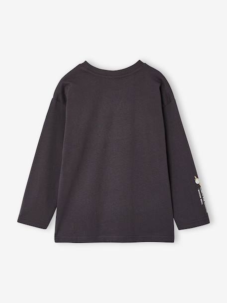 Jongensshirt met lange mouwen antraciet+geel+pistache - vertbaudet enfant 