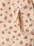Combinaison de pluie imprimée à capuche bébé doublée polaire vanille+vieux rose - vertbaudet enfant 