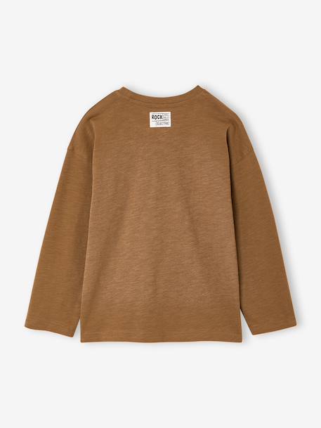 T-shirt manches longues garçon cappuccino - vertbaudet enfant 
