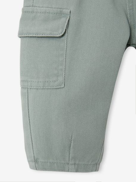 Pantalon ballon bébé garçon vert sauge - vertbaudet enfant 