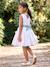 Robe de cérémonie motifs fleurs fille blanc+blanc imprimé+bleu clair+rose imprimé+rose pâle - vertbaudet enfant 