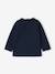 T-shirt baby met lange mouwen en luipaardhartmotief ecru+marineblauw - vertbaudet enfant 