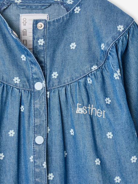 Tablier fille personnalisable bleu jean - vertbaudet enfant 