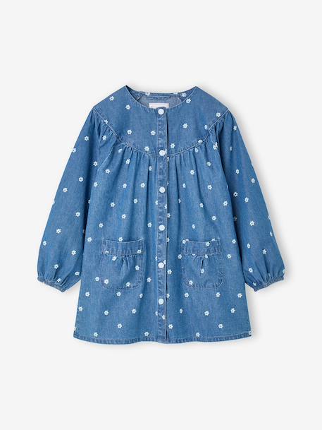 Tablier fille personnalisable bleu jean - vertbaudet enfant 