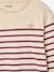 T-shirt met lange mouwen voor meisjes blauw, gestreept+pruim - vertbaudet enfant 