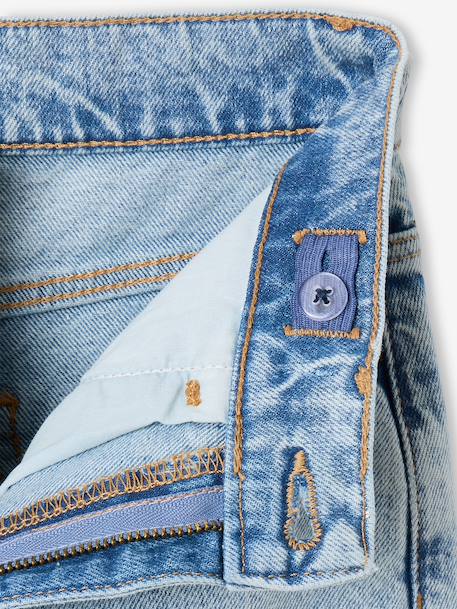 Pantalon large fille denim bleu clair+bleu moyen+denim gris - vertbaudet enfant 