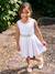 Robe de cérémonie motifs fleurs fille blanc+blanc imprimé+bleu clair+rose imprimé+rose pâle - vertbaudet enfant 