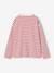 T-shirt manches longues fille bois de rose+écru - vertbaudet enfant 