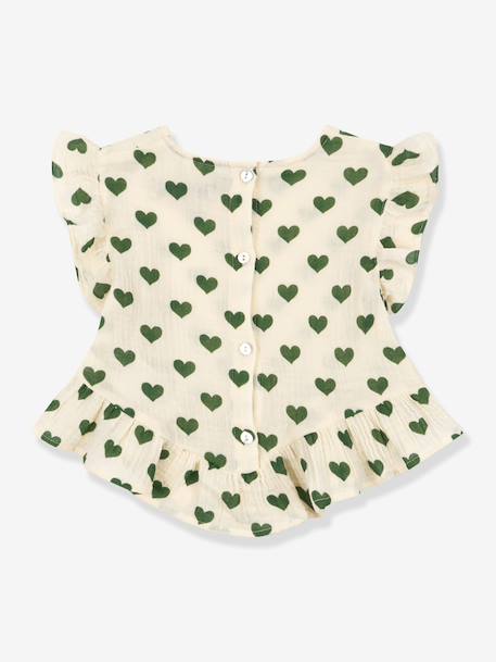Top met volantjes Coco groen - vertbaudet enfant 